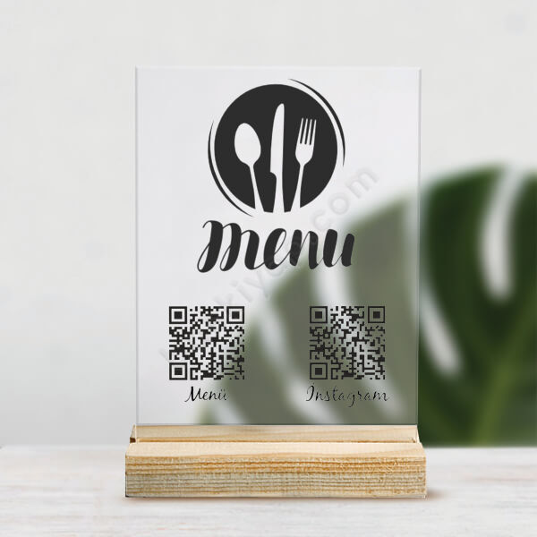 Kişiye Özel Pleksi Masaüstü Stand